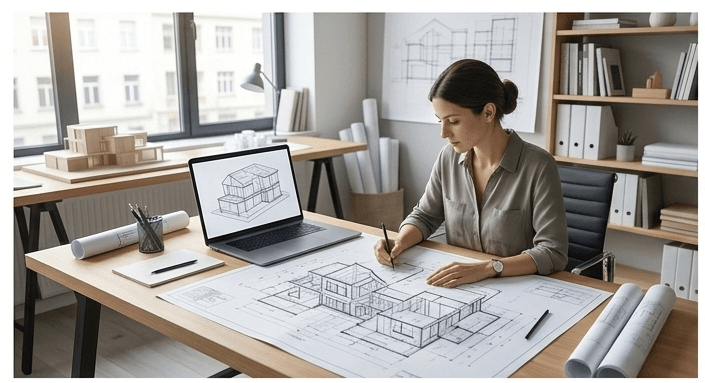 אדריכלות ועיצוב פנים - תכנון אדריכלי