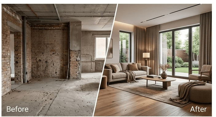 עיצוב פנים ושיפוץ